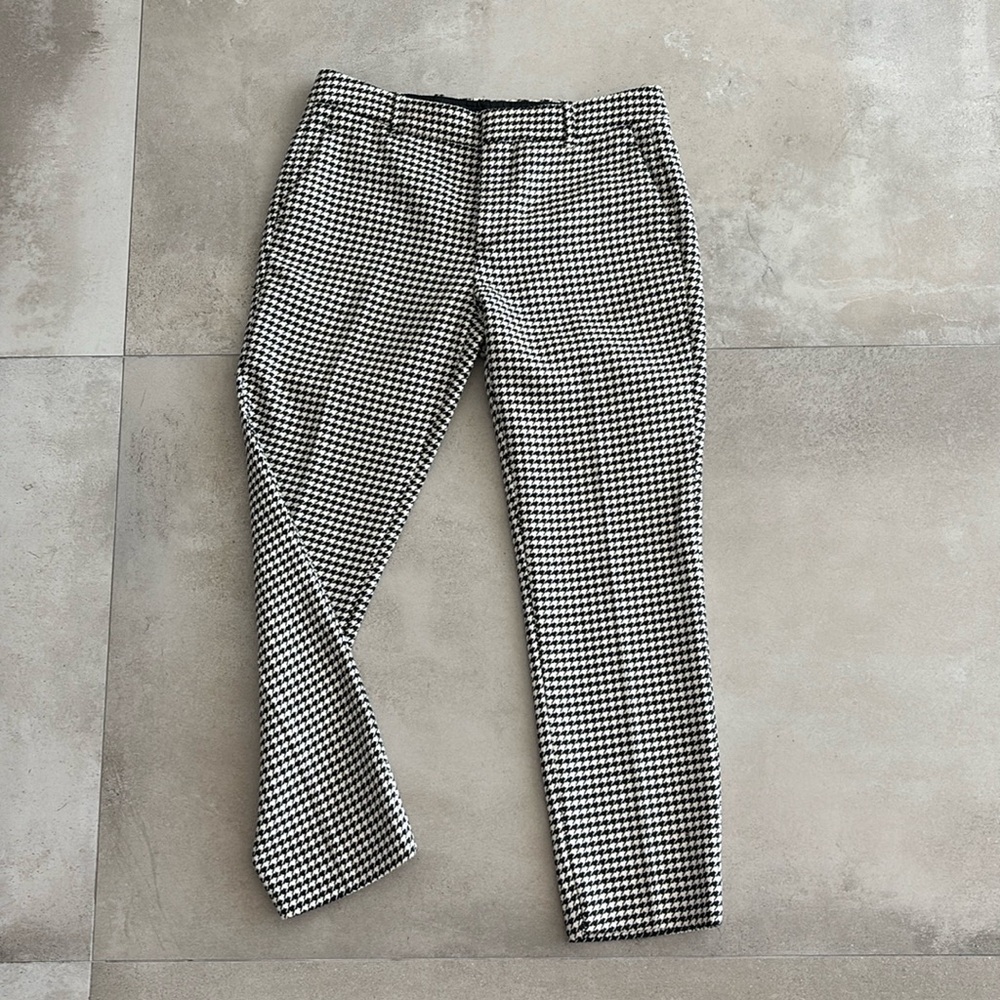 Zara houdstooth cropped / ankle pant